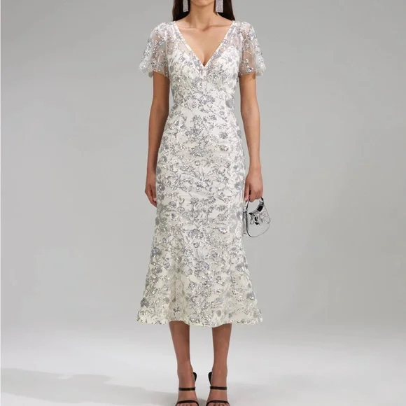 Self-Portrait | Dresses | Selfportrait Champagne Sequinned